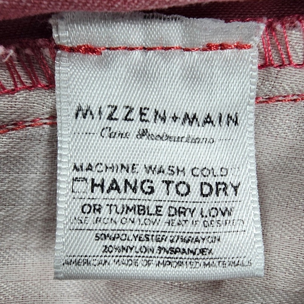 Mizzen+Main Men's‎ 36 Cane Collection Performance Chino Shorts Salmon Pink USA - Picture 4 of 13